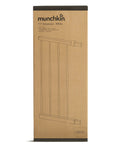 11 Inch White Baby Gate Extension For Easy Close Metal, Auto Close Metal packaging, Munchkin, cardboard box illustration.