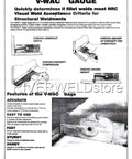 V-WAC Single Weld Gage for fast weld inspections, checks undercuts and pits, crown height, porosity; inch markings visible.