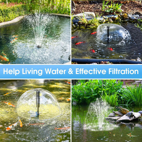 All In One Pond Filter With Pump And Fountain Kit 660GPH 40W Pond Pump for outdoor koi ponds keeping water clean and clear