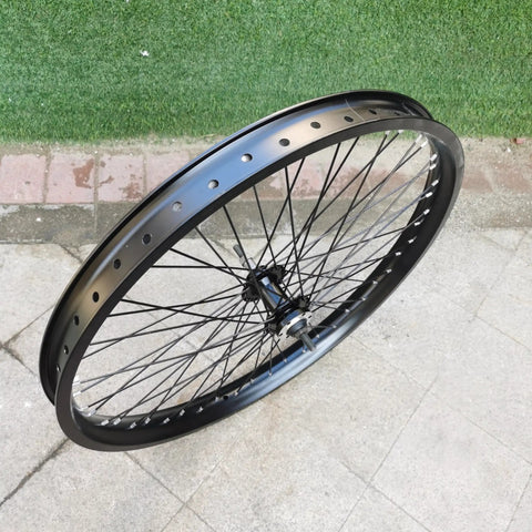 Heavy Duty 26 Inch Rear Wheel Rim With 12 Gauge 48 Spokes Double Wall Aluminum Alloy For Disc Brake Bikes 135mm Hub