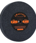 Heavy Duty 8 Inch Nylon Fiber Buffing Wheels Slick Metal Polishing Pads 180 Grit with 5/8 Arbor for workshop use.