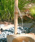 Epic 36 Inch Bamboo Fountain With Pump For In Ground Disappearing Water Features Outdoor Garden Waterfall For Ponds And Buried Basins