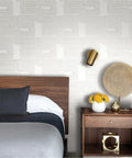 Bedroom with Nikki Chu Zulu Signature Peel And Stick Vinyl Wallpaper Roll For Easy No Mess Install Removable And Repositionable Wall Covering 20.5 Inch Wide By 18 Feet Long Durable Home Decor Upgrade