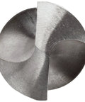 Close-up of HSS Short Length Drill Bit from 26-Piece Set, Bright Finish, 118 Degree Point, for Soft Metals and Wood
