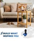 Smooth As Butter Trim Router Base Plate With Dead Nuts Secure Grip For Effortless Woodworking Projects and Clean Circle Cutting From Three To Fifteen Inches Compatible With Most Standard Models on a cozy living room setting.