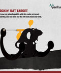 Rockin' Rat Airgun Targets Black For Backyard Practice, durable steel rim targets with high contrast finish, quick reset design.