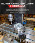 Pro Grade 4 Inch Rotary Table for Milling Machines 100mm With Horizontal and Vertical 4 Slots on milling machine