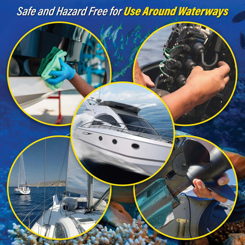 Dockside Ready Marine Grade Lubricant And Penetrating Oil For Boats And Gear, Biodegradable Food Grade Rust Prevention Spray, 16 Oz, cleaning and maintaining boat engine and hull.