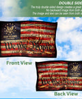 Commemorative Two Sided 3x5 Ft Patriotic House Flag Celebrating 250th Anniversary USA for Indoor or Outdoor Use Durable Polyester With Bright Graphics and Text on Both Sides for Year Round Decor, front and back view displayed.