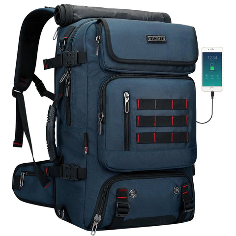 Carry On Travel Backpack For Men And Women Airline Approved Convertible  Nylon Duffle Style Luggage Bag With Multiple Pockets Eco Friendly Recycled  