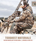 Person with Waterfowl Express Gun Sleeve With 600D Water Repellent Shell Lightweight And Packable Fits Guns Up To 56 Inch