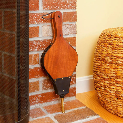Kickstart Your Cabin Nights With Top Shelf Large Bellows Crafted From Solid Mango Wood And Durable Black Leather Upgraded With Rust Proof Brass Fittings For Lightning Fast Air Blasts That Quickly Ignite Kindling And Fuel Crackling Fires Zero Extra Gear