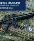 M4-177 Caliber Variable Pump Airgun For Pellets And BBs, adjustable power, rifled steel barrel, on wooden background