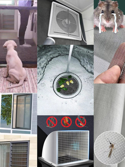 20 Mesh 304 Stainless Steel Wire Mesh Heavy Duty Rustproof Screen For Garden Pet Cage And Vent Bug Control in various uses