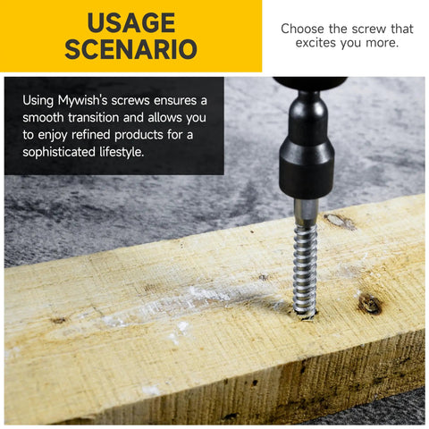 Installation of Beefy Heavy Duty Lag Bolts Kit With Washers For Wood Projects 304 Stainless Steel Five Sixteenths Inch Diameter Three Inch Length Partial Thread Bright Finish Twelve Sets Includes Twelve Bolts And Twelve Flat Washers By MYWISH