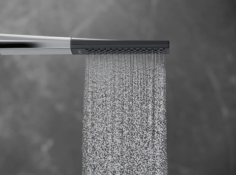 Rainfinity 2 Inch Modern Handheld Shower Head With PowderRain Jet Chrome Finish 1 Spray 2.5 GPM Water Flow Spa Like Shower Experience