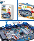 Circuit Science Kit For Kids With Over 100 Hands On Experiments, Lights, Sounds, And Action, kit components and box