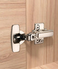 Tough As Nails Soft Close Cabinet Hinges For Frameless Half Overlay Doors, stainless steel, 35mm cup, easy grip installation.