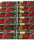 Classic Black King Size Slim Rolling Papers 110mm Natural Unrefined Ultra Thin For Smooth Burns And Easy Rolling 12 Pack Bundle