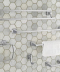 Townsend 24 Inch Towel Bar In Polished Chrome, Built To Last Brass Construction For Bathrooms, Modern Towel Rack With Clean Lines