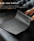 Leather Repair Tape Self Adhesive Patch Kit 16 By 80 Inches For Furniture Couches Car Seats Cabinets And Handbags Black Litchi Grain