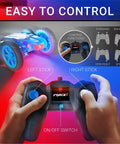 Controller for Tornado Blue LED Remote Control Car For Kids With Dual Sided Driving And 360 Flips 4WD Off Road Stunts