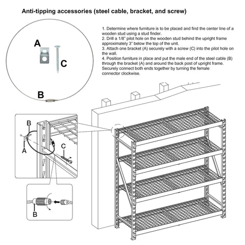 Rock Solid Five Tier Aluminum Storage Shelving Rack With Adjustable Heavy Duty Platforms For Garage Workshop And Home Top Notch Frame Handles Massive Loads Quick No Sweat Snap Together Setup Keeps Mess Out Of Sight Daily