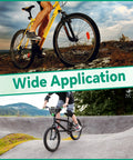 Cyclists using bikes with Universal Mountain Bike Brake And Shift Cable Kit With Silver End Caps O Rings And Cable End Caps 40 Piece Set For MTB Heavy Duty Durable Stainless Steel Cables For Smooth Braking And Shifting on various terrains