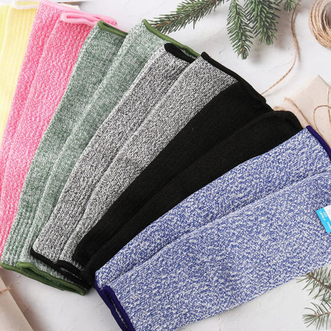 Level 5 Cut Resistant Arm Sleeves 6 Pairs 31cm Unisex Anti Abrasion Anti Scratch Anti Bite Protection Colorful Set