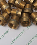 Beefy Brass Garden Hose Adapter Fits Three Quarter Inch Female Hose Thread To Three Quarter Inch Male Thread Or Half Inch Female Pipe Thread