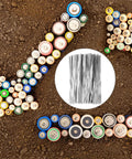Top Tier Nickel Strip Welding Supply For Battery Spot Welding Tasks Comes In 100 Grams Pack with assorted batteries on dirt background.