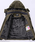 Interior view of Kids Winter Coat And Snow Suit Waterproof Insulated Softshell Ski Snowboard Jacket with fleece lining