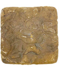 Java Brown Cobblestone Texture Stepping Stone 12.5 Inch Square Concrete Garden Paver For Pathways Patios And Landscaping