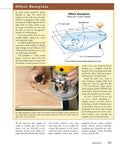 Router Mastery For Woodworkers: Pro Techniques, Jigs, And Edge Work You Can Use Right Now, Revised And Updated Guide To Surfacing, Joint Edges, Moldings, Curve Cuts, And Shaping Furniture Parts. offset baseplate diagram and router on wood