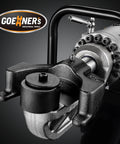 Close-up of the 2026 Upgraded Portable Electric Rebar Bender Featuring Advanced Pure Copper Brushless Motor and hydraulic design.