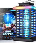 2 In 1 Bug Zapper With LED Night Light No Fuss Outdoor Mosquito Killer Portable Rechargeable 5000mAh Battery 4000V Electric Fly Zapper