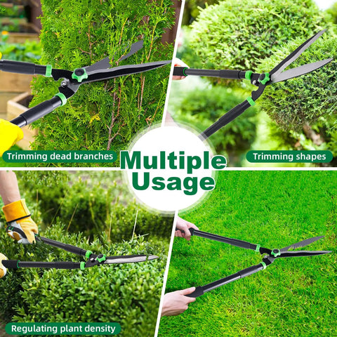 Beefy 29.5 Inch Hedge Shears With 15 Degree Blade Angles Manual Hedge Clippers For Trimming And Shaping Hedges Shrubs Boxwood