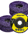 Five Pack Strip Discs Four And A Half Inch By Seven Eighth Inch Stripping Wheel For Angle Grinder With Silicon Carbide Abrasive
