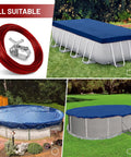 Cover Cable And Winch Kit For Round Oval And Rectangular Above Ground Pools 100 Ft Wire With Heavy Duty Ratchet System