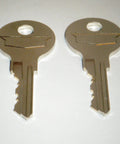 Two keys for Straight Up Ready To Roll Steelcase File Cabinet Keys FR315 Replacement Set matching FR300 to FR350.