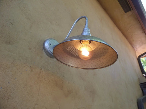 Outdoor Wall Light With Galvanized Metal Build And Mounting Kit Included For Quick No Fuss Install Front Entry Or Back Porch Lighting