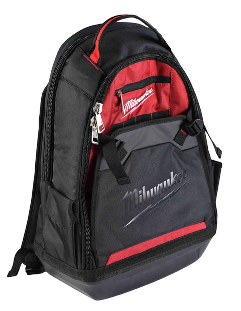 Pro Grade Jobsite Backpack For Tradesmen With Ultra Durable 1680D Fabric, Water Resistant Molded Base, Built-In Tool Pockets, Padded Shoulders