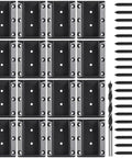 304 Stainless Steel Deck Railing Connectors For 2x4 Wood Handrail And Stair Brackets, Black Finish, screws and drill bits