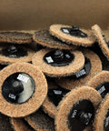 Box of 25 Pack Brown Coarse Type R Quick Change Surface Conditioning Discs, 2 Inch Diameter, Coarse Grit, Twist To Lock Backing