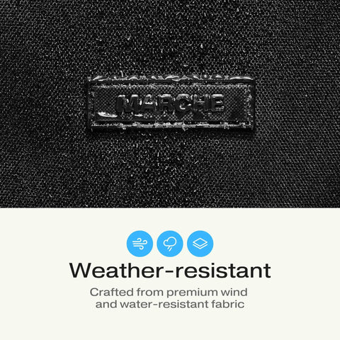 Close-up of water droplets on weather-resistant fabric of Effortless Foldable Grocery Cart With Large Insulated Bag Lightweight Frame Water 