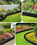 2 Pack Felt Mulch Roll For Landscaping 120 Inch By 5.9 Inch Cuttable Garden Edging Border With 20 U Shaped Stakes Weed Barrier Mat