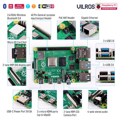 Raspberry Pi 4 Starter Kit With Fan Cooled ABS Case And 4GB Model B Board Plus Essential Accessories For Beginners And Makers