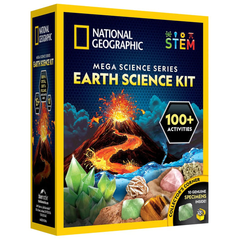 Box of Earth Science Kit With Over 100 Experiments For Curious Kids Crystal Growing Volcano Science Rock Collection And Stem Projects