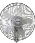 Commercial Grade 18 Inch Oscillating Wall Mount Fan With 3 Speed 120V Heavy Duty Metal Front Grill Impact Resistant Plastic