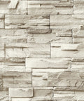 Stone Brick Wallpaper Peel And Stick Vinyl For Walls 17.7 In By 118.1 In Removable Backsplash For Kitchen And Bathroom Faux Stone Decor